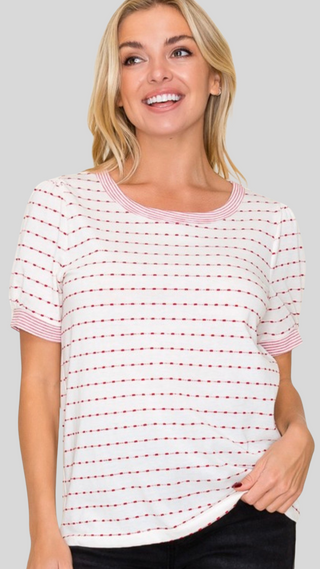 Marcie Ivory & Red Tee