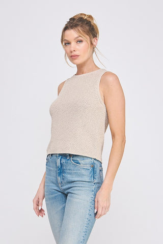 Mindy Natural Knit Tank