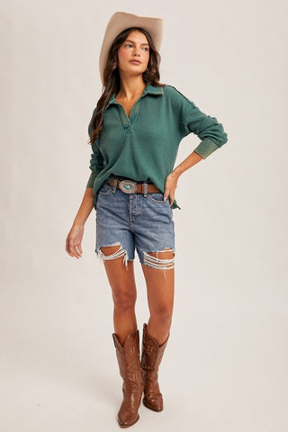 Melanie Green Thermal Top