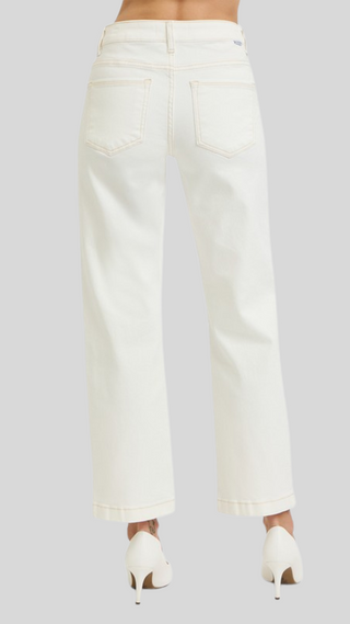 Cleo Cream Straight Jean