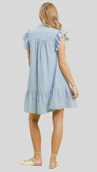 Rozzie Blue Stripe Dress