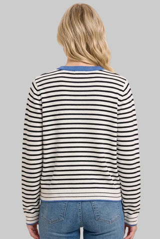 Naomi Royal Stripe Cardigam