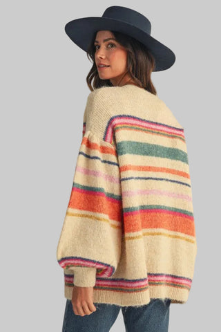 Kendra Multi Stripe Cardigan