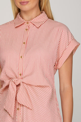 Scottie Red Stripe Top