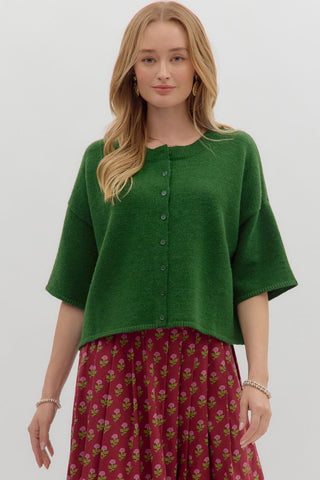 Mila Green Cardigan