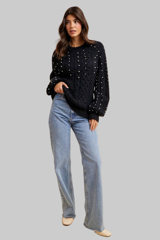 Meganne Black Pearl Sweater