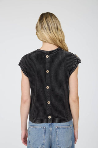 Wren Charcoal Washed Top