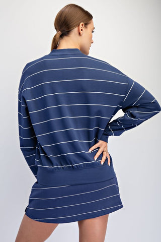 Blair Navy Stripe Pullover