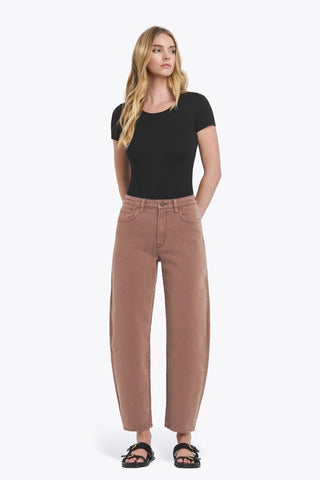 Gretchen Brown Barrel Jean