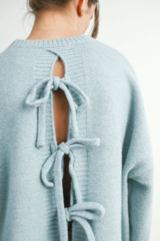 Jenna Sky Tie-Back Sweater