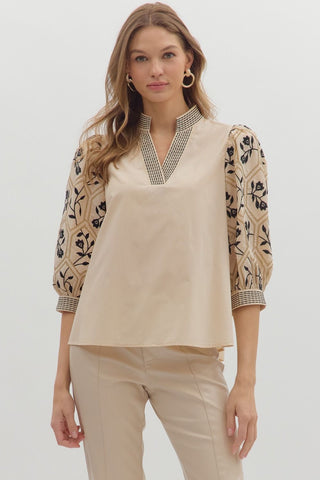 Alissa Ecru Top