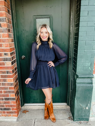 Joanna Navy Dress