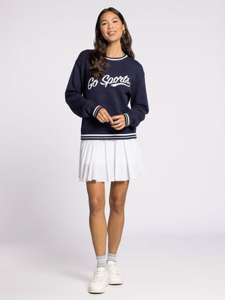 Claire Navy Go Sports Sweater