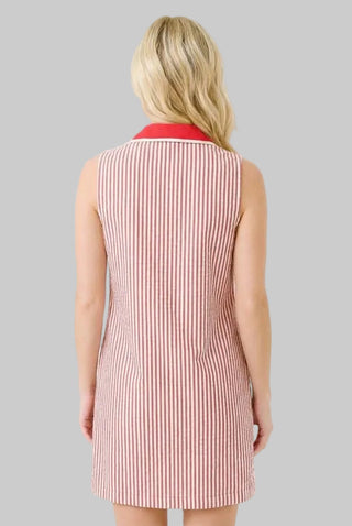 Astrid Red Stripe Dress