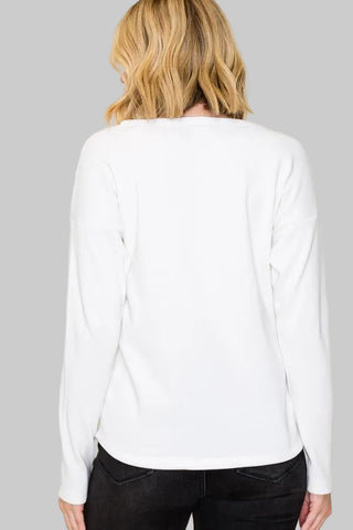 Allison Ivory Knit Top