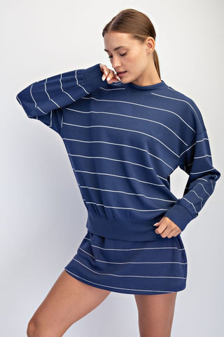 Blair Navy Stripe Pullover