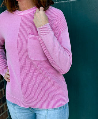 Alexis Pink Textured Sweater