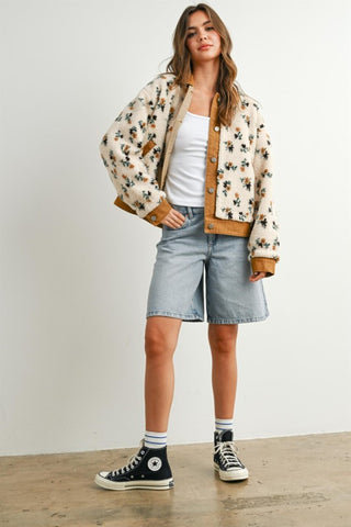Hillary Cream Floral Jacket