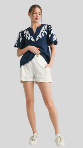 Vivienne Navy Top