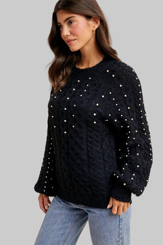 Meganne Black Pearl Sweater