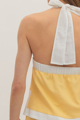 Sadie Lemonade Crossback Tank
