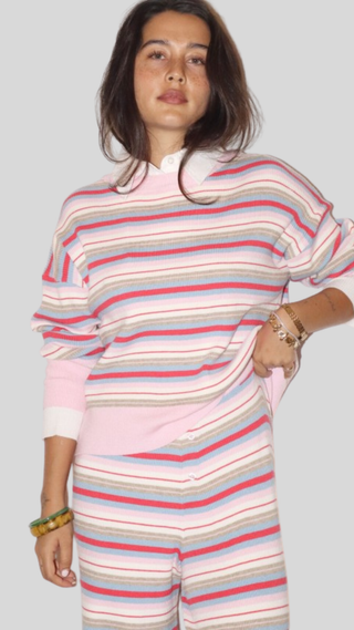 Marley Rosemilk Stripe Top