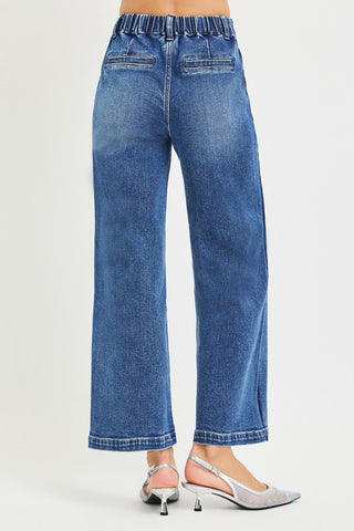 Evie Drawstring Side Stripe Crop