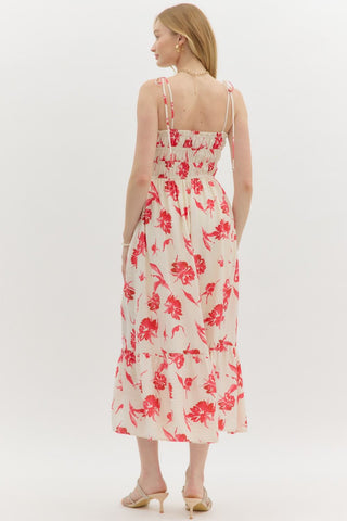 Kendall Red Print Dress