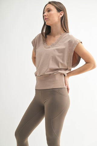 Liza Mocha Top