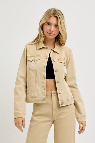 Tatum Latte Vintage Washed Jacket