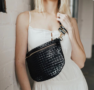 Westlyn Black Woven Bag