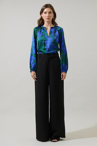 Tammi Emerald Print Top
