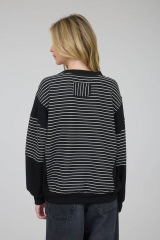 Georgia Black Stripe Pullover