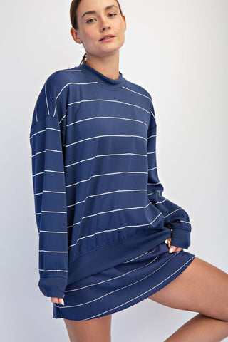 Blair Navy Stripe Pullover
