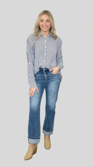 Hadley Navy Stripe Shirt