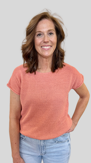 Kloey Peach Sweater