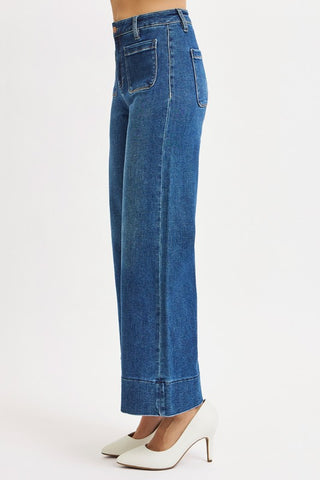 Camila Dark Patch Pocket Jeans