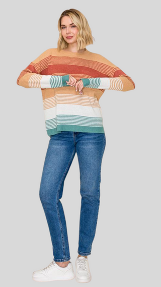 Harper Camel/Rust Sweater