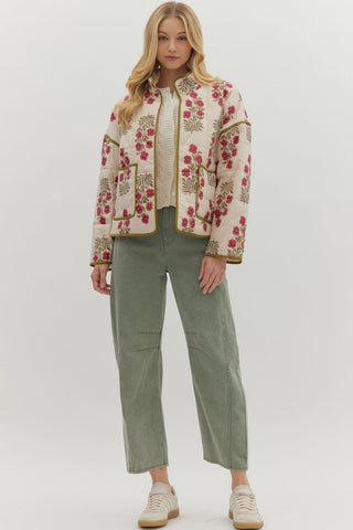 Lottie Quilted Print Jacket