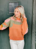 Talia Orange Sweater