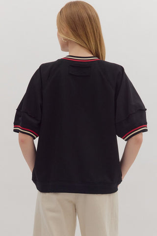 Randi Black Sweatshirt