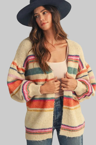 Kendra Multi Stripe Cardigan