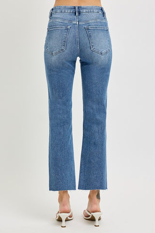 Ella Crop Straight Denim