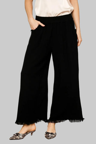 Tiffany Black Linen Pant