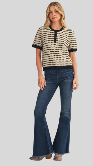 Maura Black/Taupe Sweater