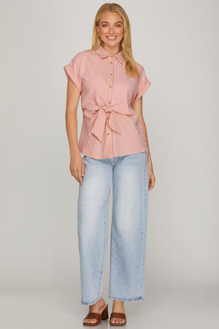 Scottie Red Stripe Top