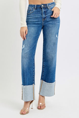 Randi Wide Cuffed Jeans
