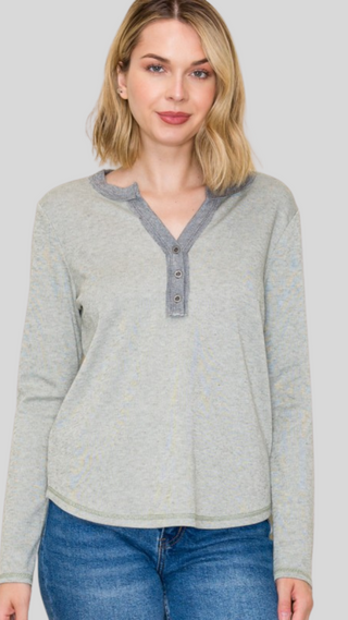 Sally Olive Knit Top