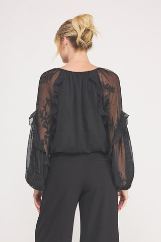 Eva Black Woven Blouse