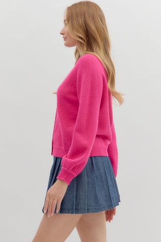 Juliette Pink Cardigan